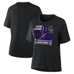 Colorado Rockies Women's 2026 Spring Training Cactus League Hometown Special T-Shirt Black