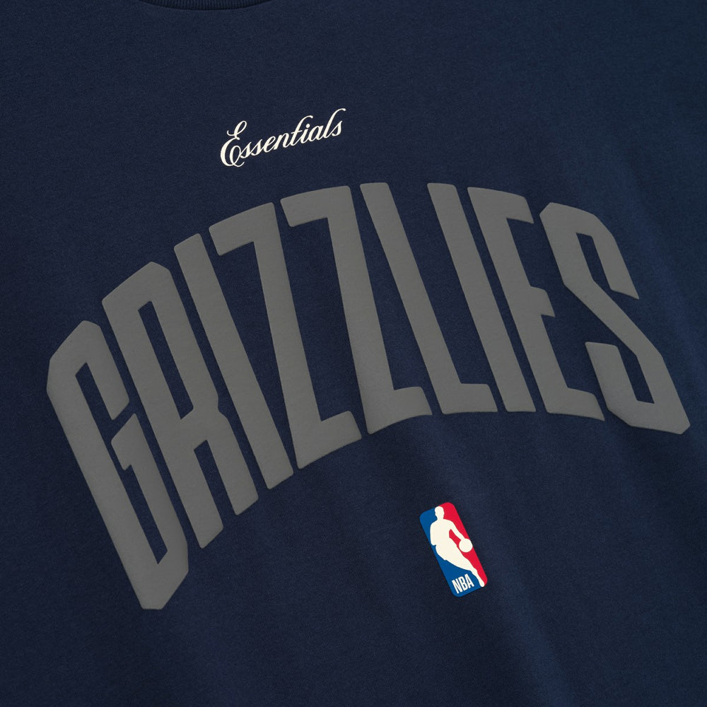 Memphis Grizzlies Fear of God x NBA Unisex 90s Fit T-Shirt - Navy sale