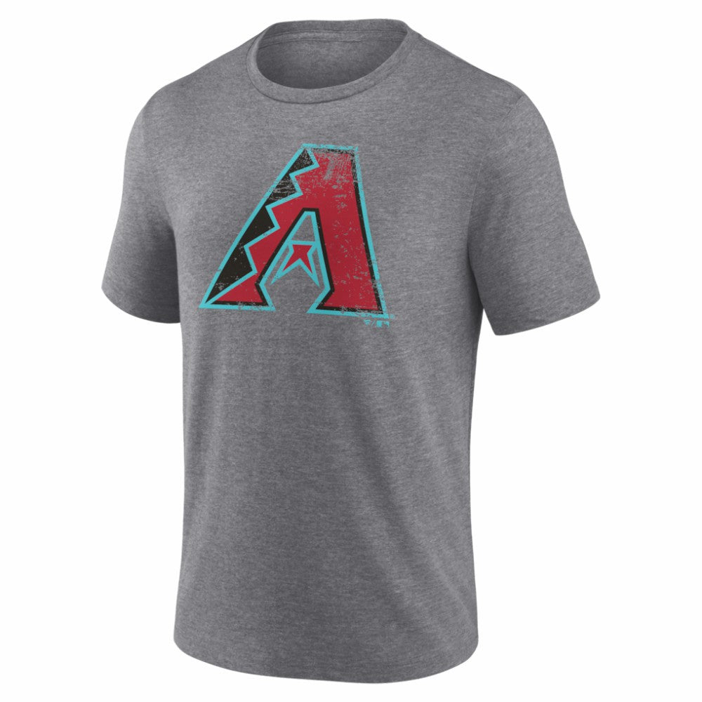 Arizona Diamondbacks Heritage Personalized Any Name & Number Tri-Blend T-Shirt Gray