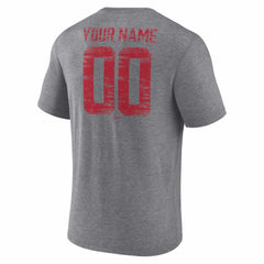 Arizona Diamondbacks Heritage Personalized Any Name & Number Tri-Blend T-Shirt Gray