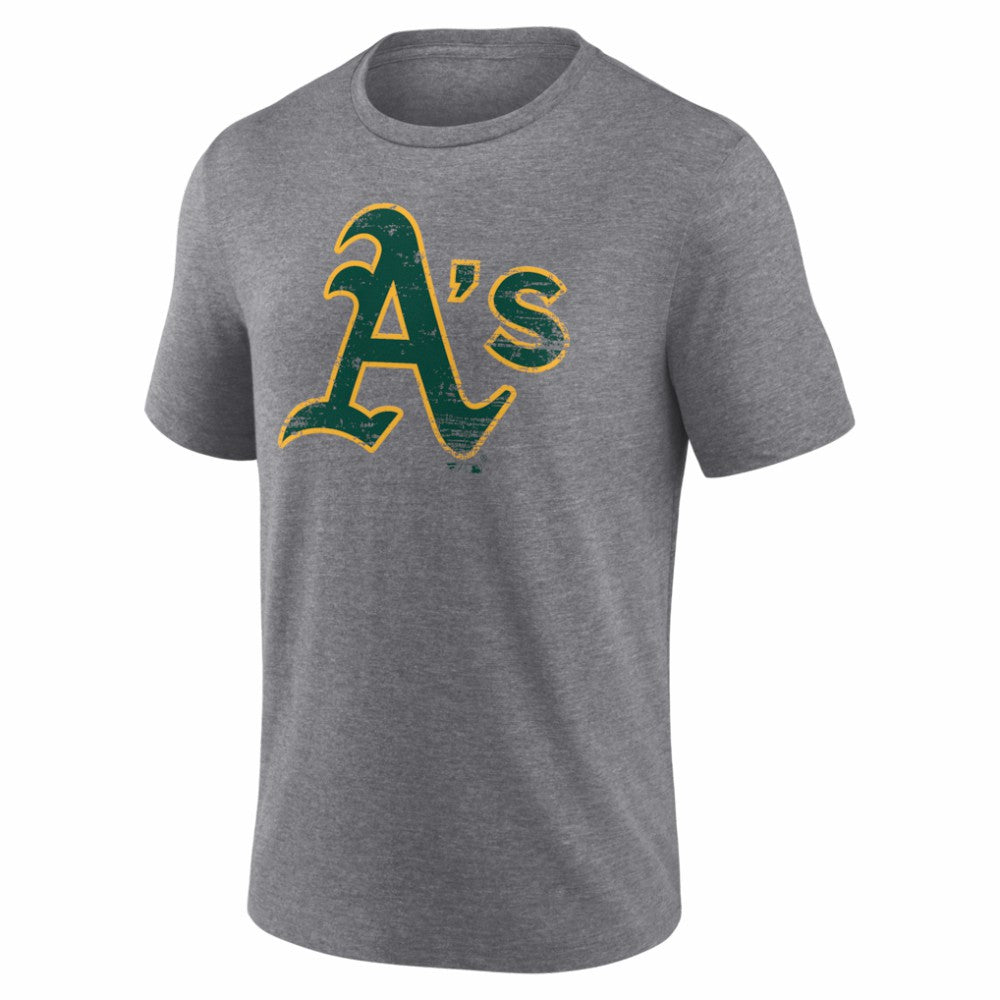 Athletics Heritage Personalized Any Name & Number Tri-Blend T-Shirt Gray