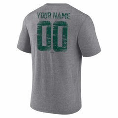 Athletics Heritage Personalized Any Name & Number Tri-Blend T-Shirt Gray