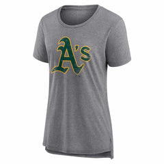 Athletics Women's Heritage Personalized Any Name & Number Tri-Blend T-Shirt Gray