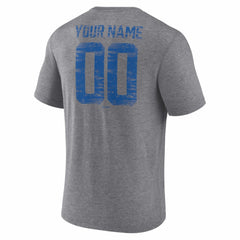 Toronto Blue Jays Heritage Personalized Any Name & Number Tri-Blend T-Shirt Gray