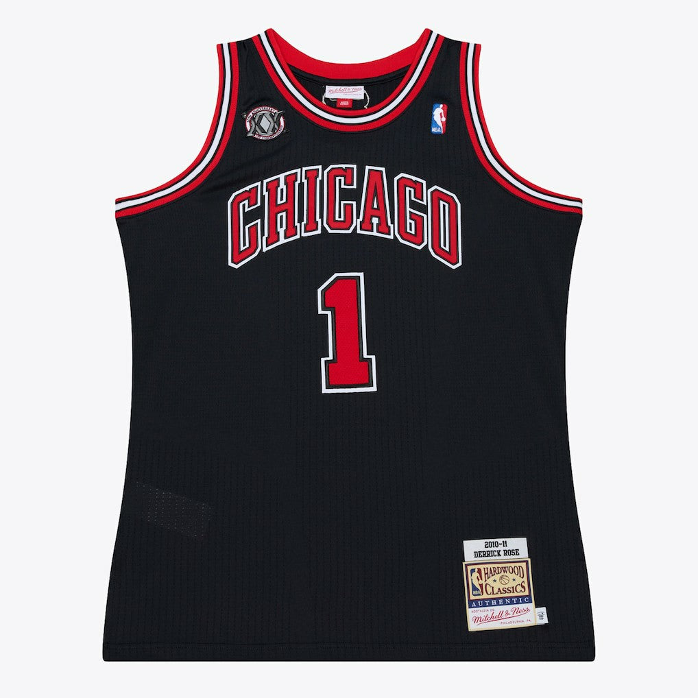 Derrick Rose Chicago Bulls 2010-11 Authentic Jersey sale - Black cheap