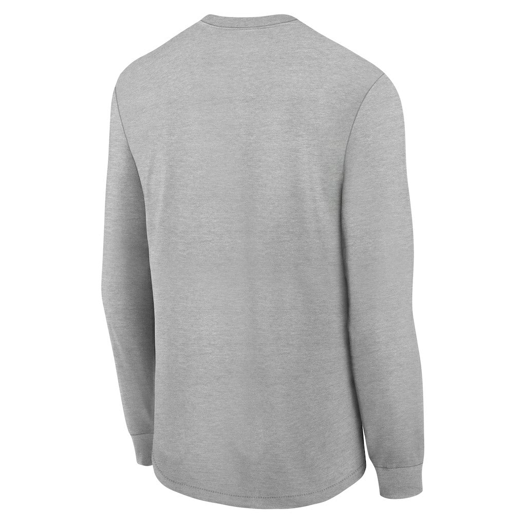 New England Patriots Youth 2025 AFC Champions Locker Room Trophy Collection Long Sleeve T-Shirt - Gray sale