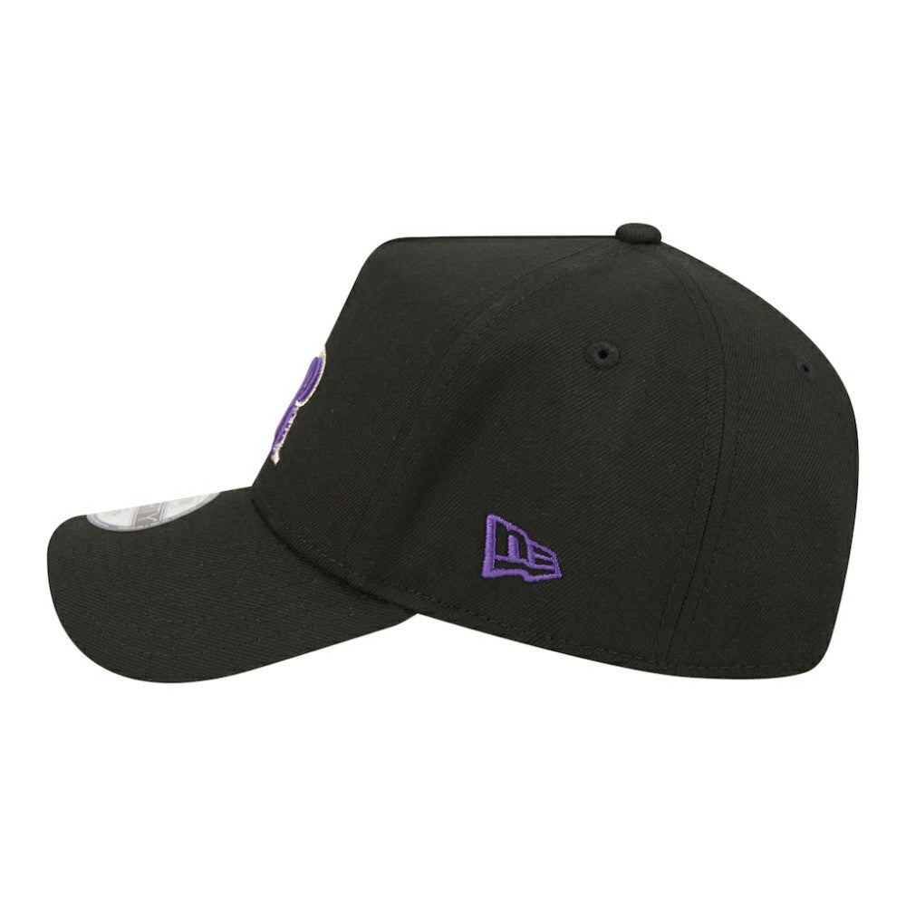 Colorado Rockies Youth 9FORTY A-Frame Adjustable Hat Black