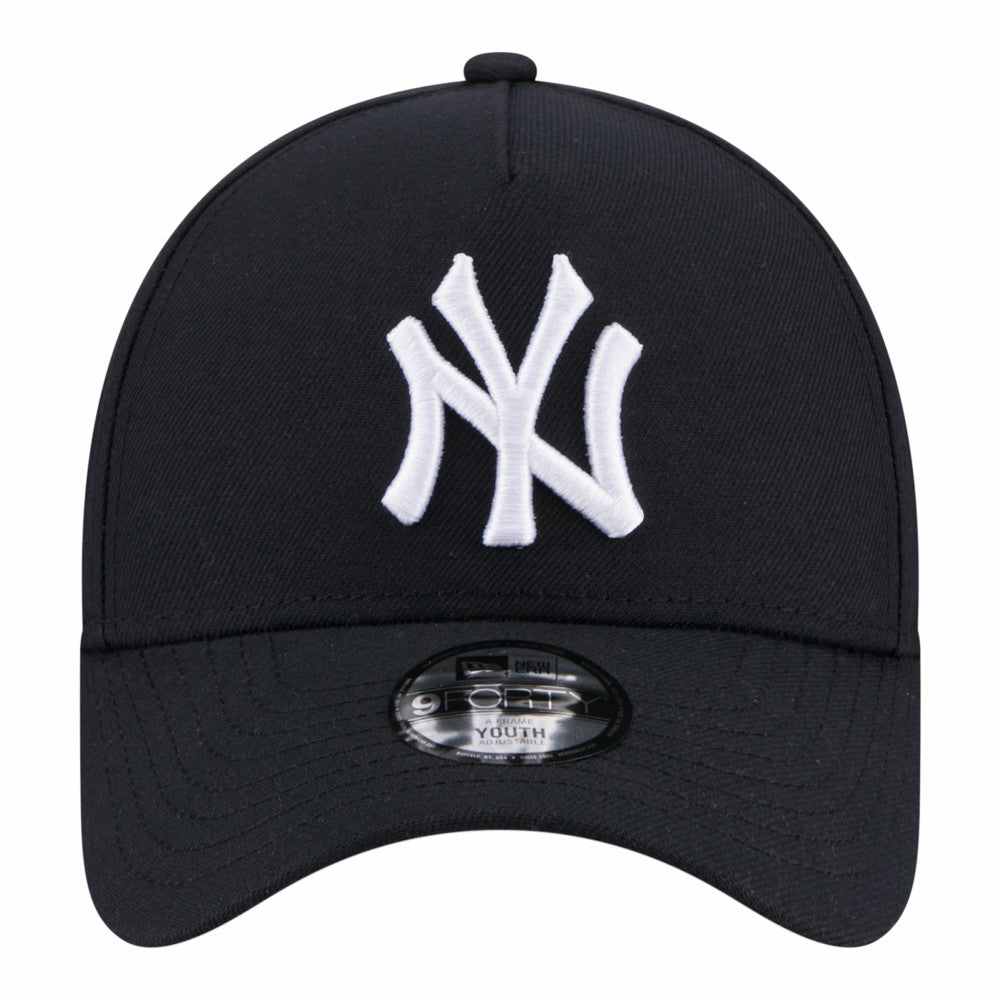 New York Yankees Youth 9FORTY A-Frame Adjustable Hat Navy