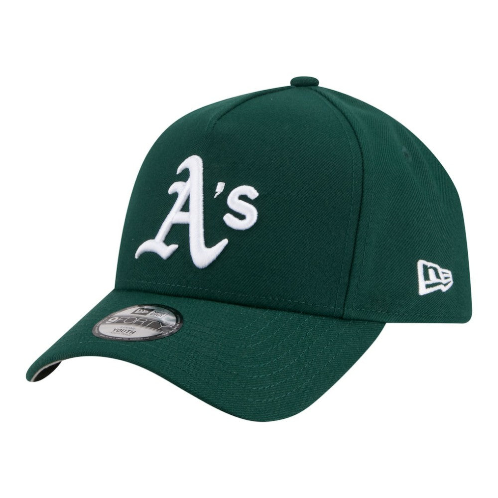 Athletics Youth 9FORTY A-Frame Adjustable Hat Green