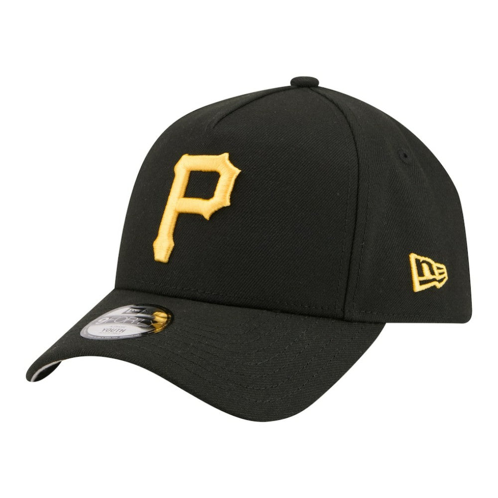 Pittsburgh Pirates Youth 9FORTY A-Frame Adjustable Hat Black