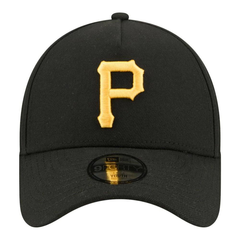 Pittsburgh Pirates Youth 9FORTY A-Frame Adjustable Hat Black