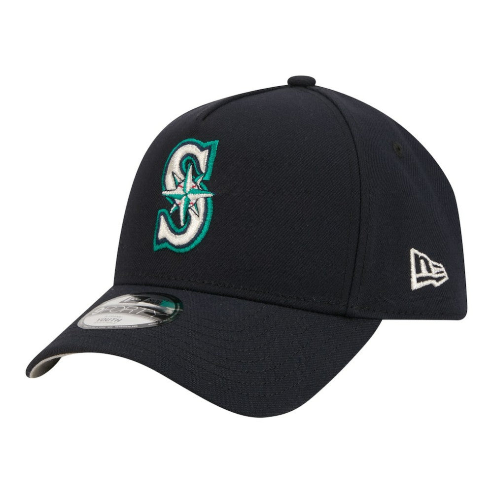 Seattle Mariners Youth 9FORTY A-Frame Adjustable Hat Navy