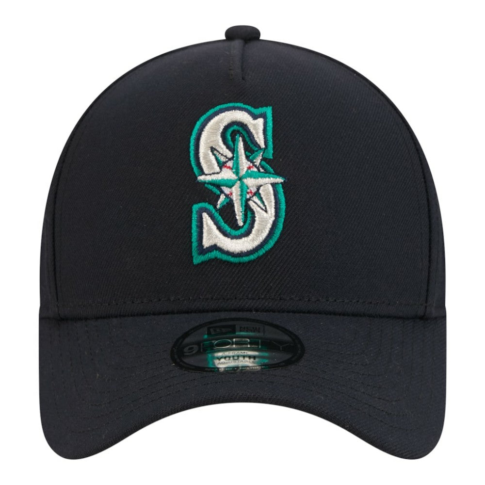 Seattle Mariners Youth 9FORTY A-Frame Adjustable Hat Navy