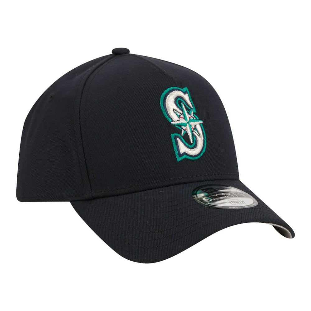 Seattle Mariners Youth 9FORTY A-Frame Adjustable Hat Navy