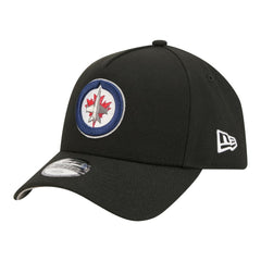 Winnipeg Jets New Era Youth 9FORTY A-Frame Adjustable Hat - Black Hats