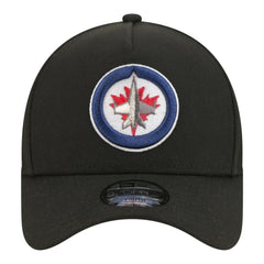 Winnipeg Jets New Era Youth 9FORTY A-Frame Adjustable Hat - Black Hats