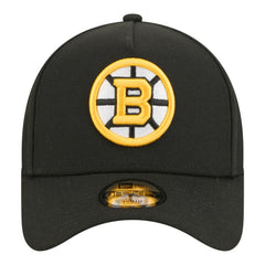 Boston Bruins New Era Youth 9FORTY A-Frame Adjustable Hat - Black Hats