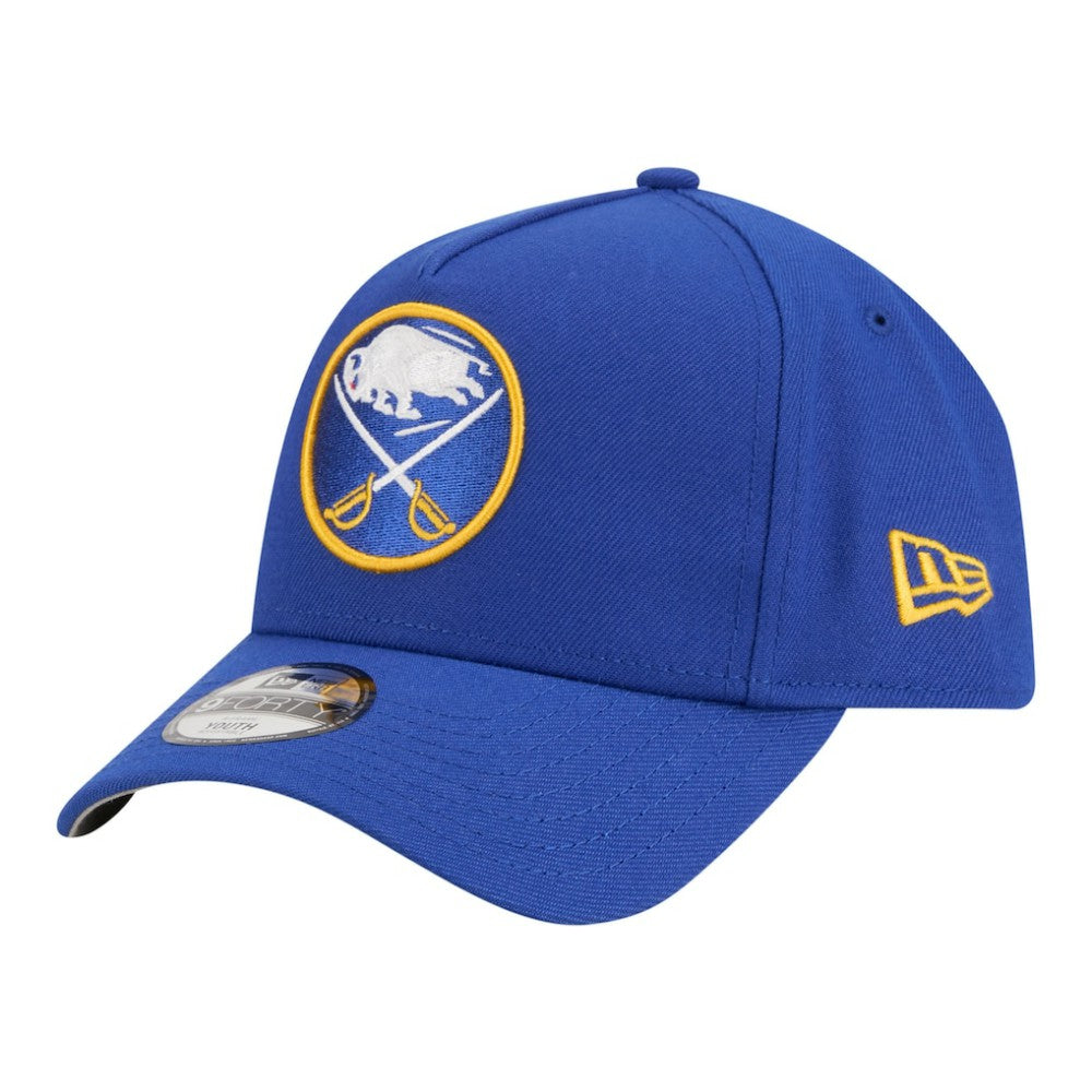 Buffalo Sabres New Era Youth 9FORTY A-Frame Adjustable Hat - Royal Hats
