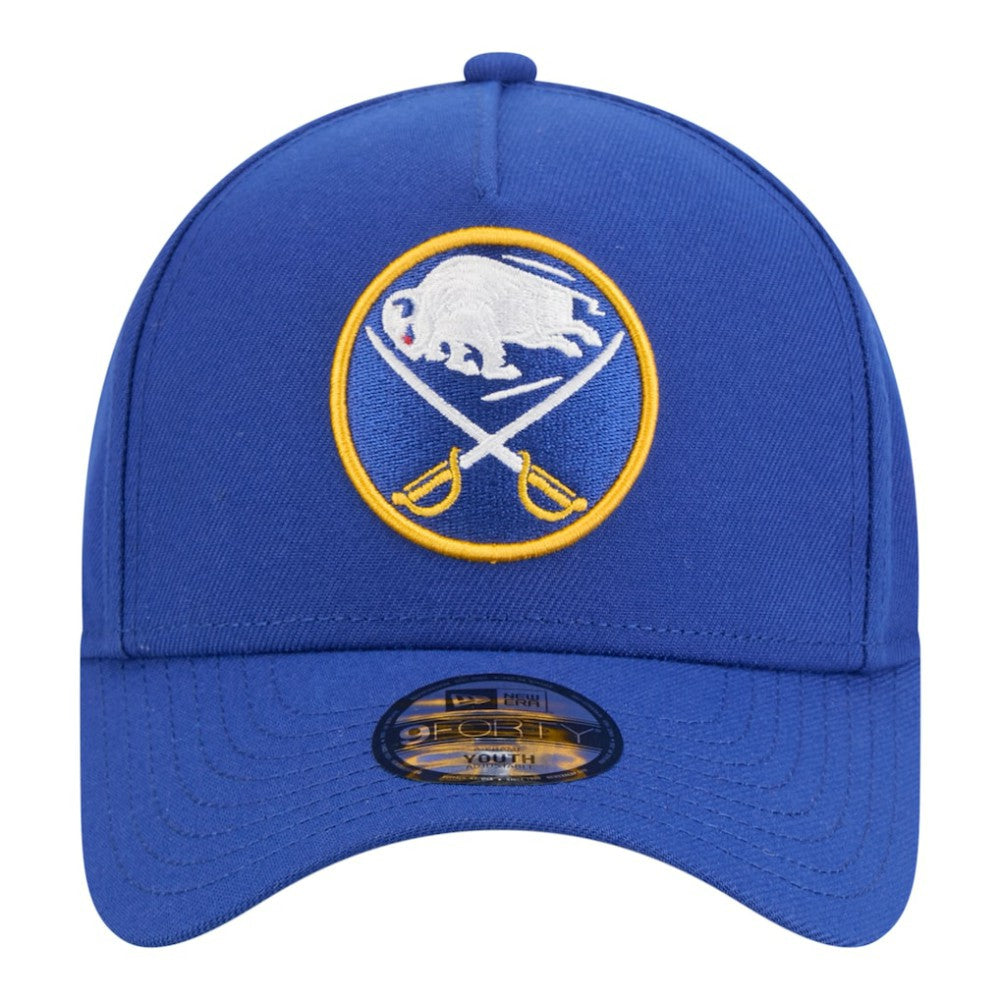 Buffalo Sabres New Era Youth 9FORTY A-Frame Adjustable Hat - Royal Hats
