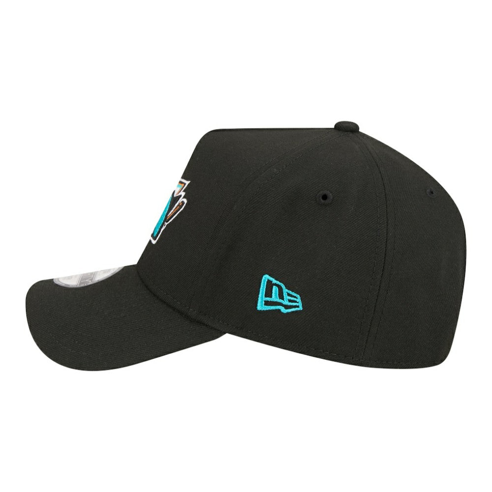 San Jose Sharks New Era Youth 9FORTY A-Frame Adjustable Hat - Black Hats