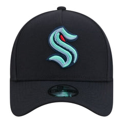 Seattle Kraken New Era Youth 9FORTY A-Frame Adjustable Hat - Deep Sea Blue Hats