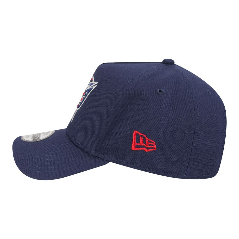 Columbus Blue Jackets New Era Youth 9FORTY A-Frame Adjustable Hat - Navy Hats