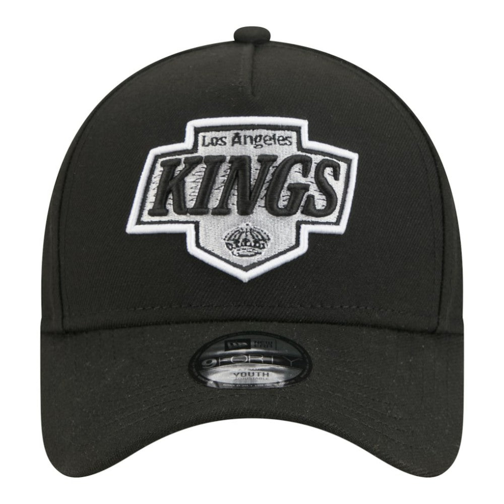 Los Angeles Kings New Era Youth 9FORTY A-Frame Adjustable Hat - Black Hats