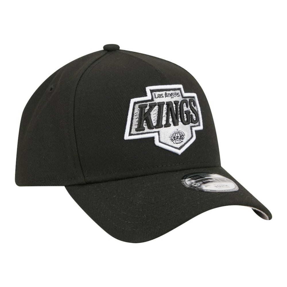 Los Angeles Kings New Era Youth 9FORTY A-Frame Adjustable Hat - Black Hats