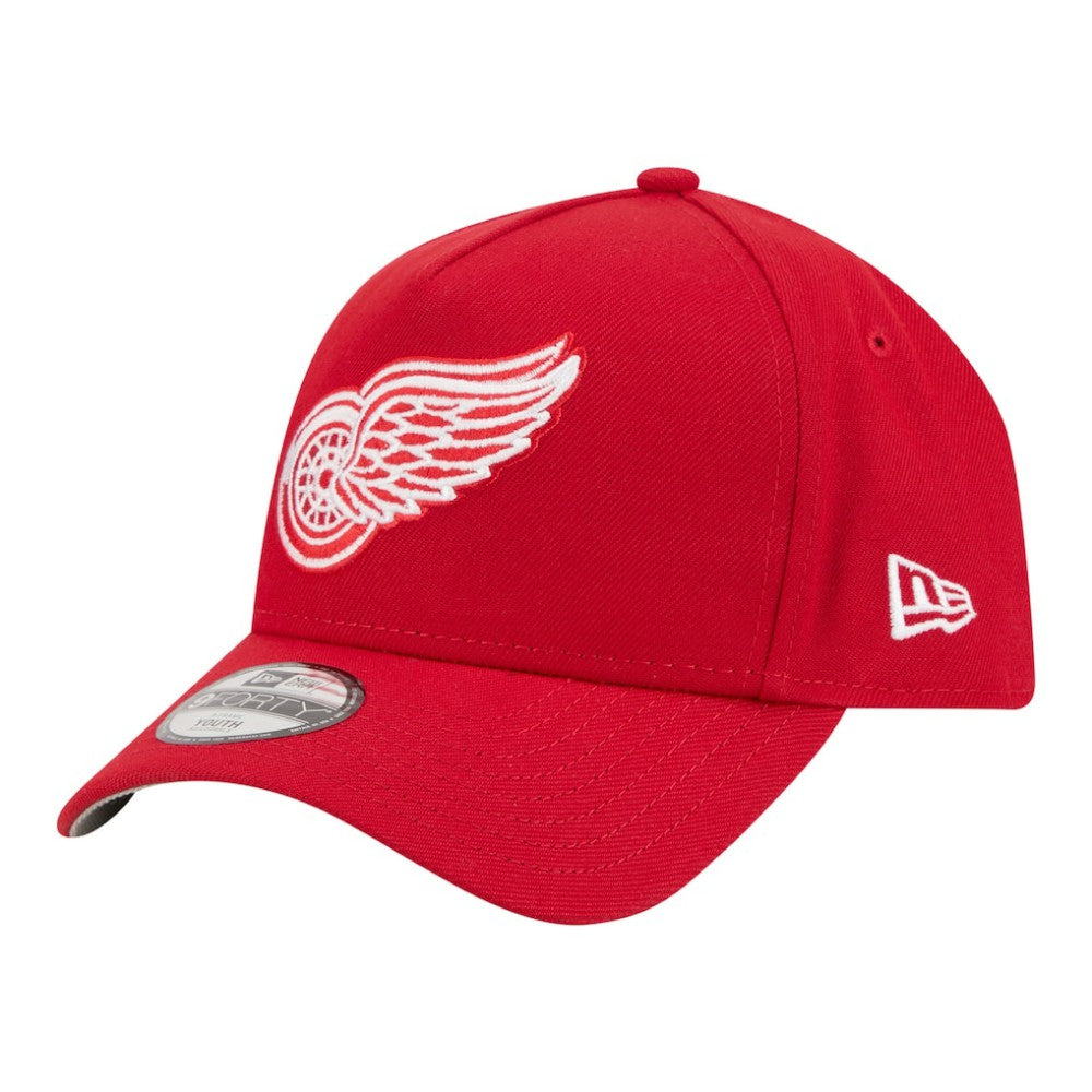 Detroit Red Wings New Era Youth 9FORTY A-Frame Adjustable Hat - Red Hats