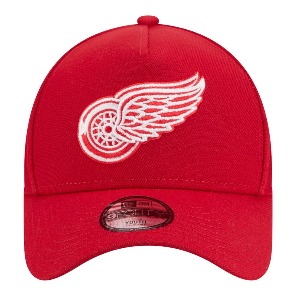Detroit Red Wings New Era Youth 9FORTY A-Frame Adjustable Hat - Red Hats