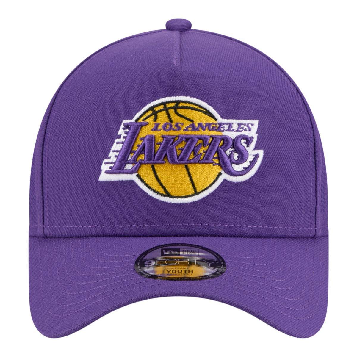Los Angeles Lakers Youth 9FORTY A-Frame Adjustable Hat - Purple for sale