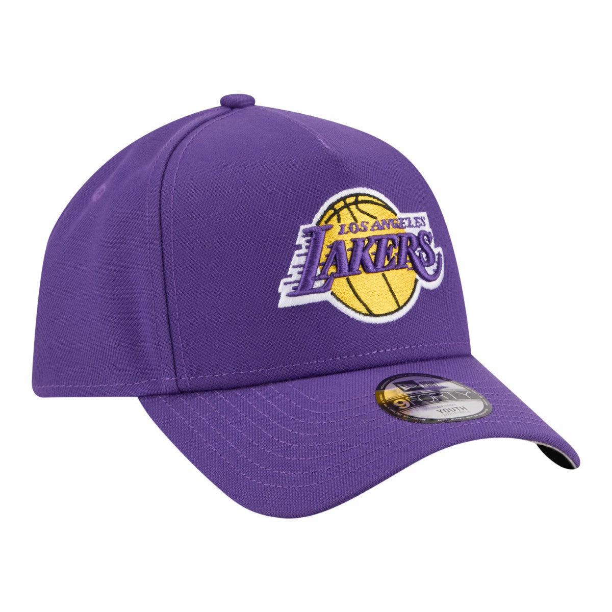 Los Angeles Lakers Youth 9FORTY A-Frame Adjustable Hat - Purple for sale