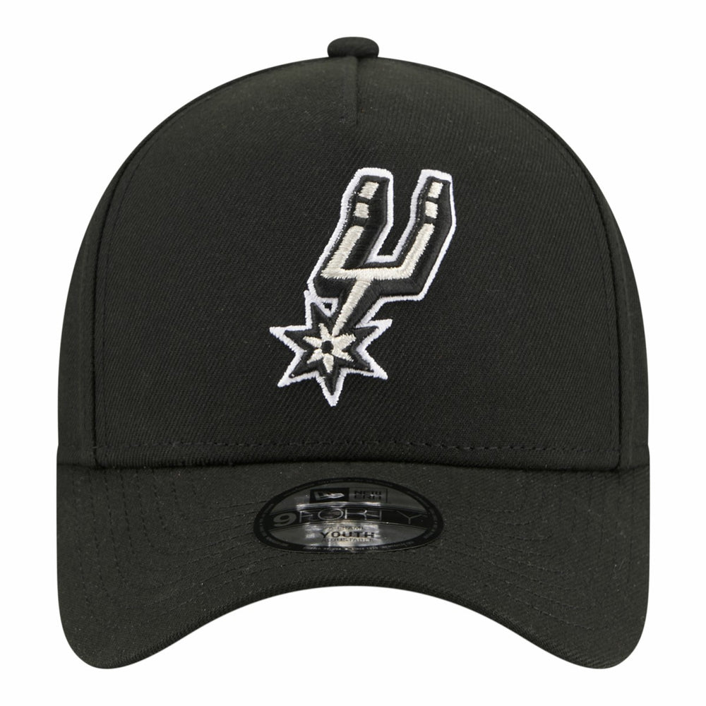 San Antonio Spurs Youth 9FORTY A-Frame Adjustable Hat - Black sale