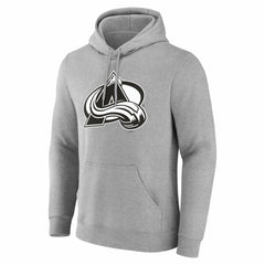 Colorado Avalanche Big & Tall Personalized Name & Number Monochrome Pullover Hoodie - Gray Hoodies