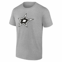 Dallas Stars Big & Tall Personalized Name & Number Monochrome T-Shirt - Gray T-shirts