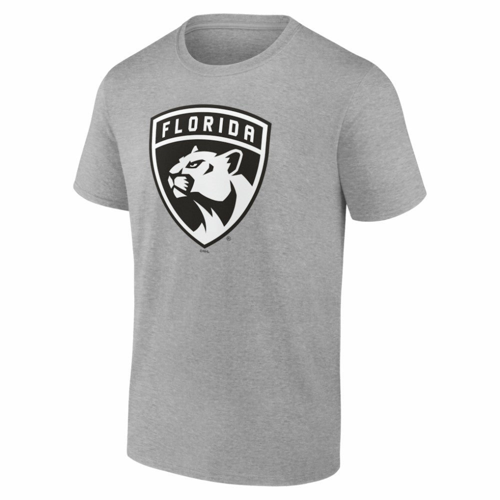 Florida Panthers Big & Tall Personalized Name & Number Monochrome T-Shirt - Gray T-shirts