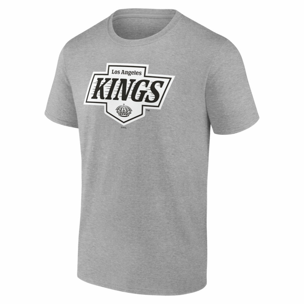 Los Angeles Kings Big & Tall Personalized Name & Number Monochrome T-Shirt - Gray T-shirts