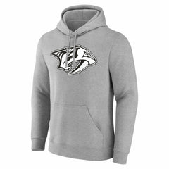 Nashville Predators Big & Tall Personalized Name & Number Monochrome Pullover Hoodie - Gray Hoodies