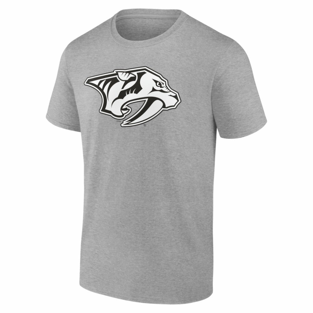 Nashville Predators Big & Tall Personalized Name & Number Monochrome T-Shirt - Gray T-shirts