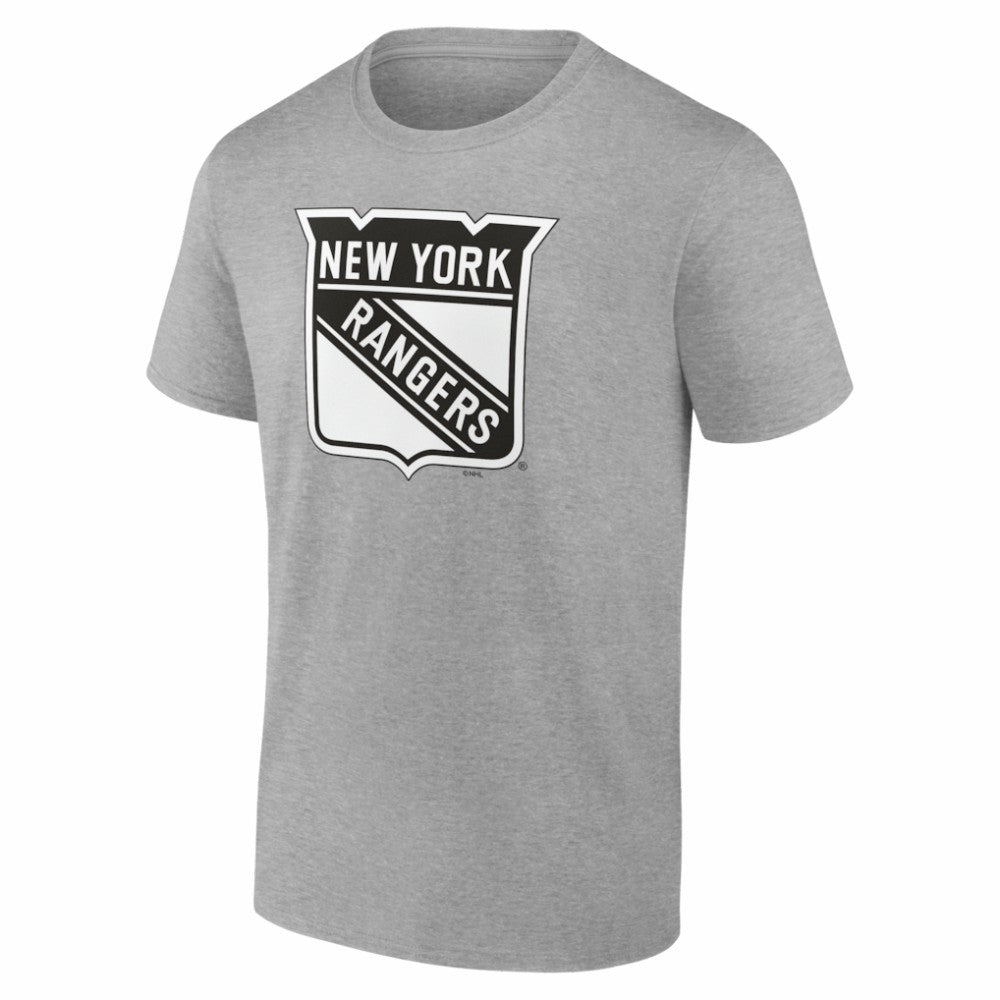 New York Rangers Big & Tall Personalized Name & Number Monochrome T-Shirt - Gray T-shirts