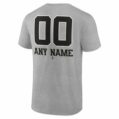 Philadelphia Flyers Big & Tall Personalized Name & Number Monochrome T-Shirt - Gray T-shirts