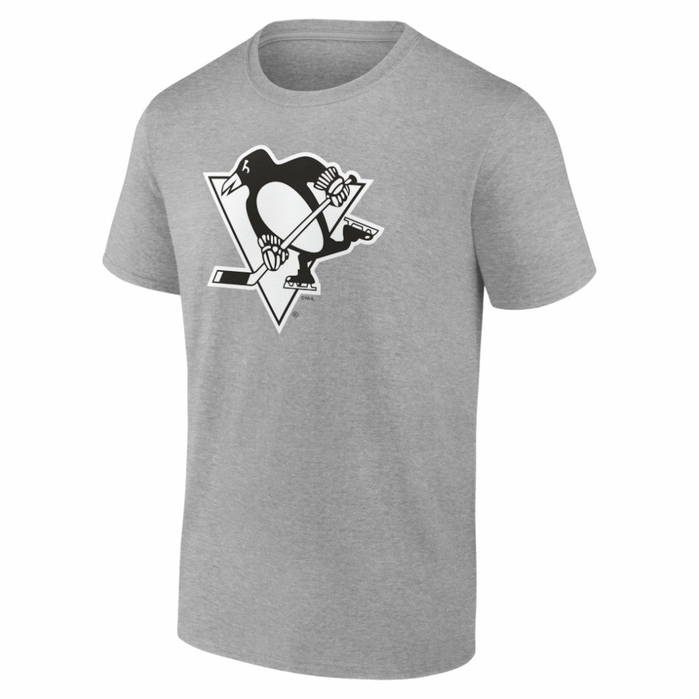 Pittsburgh Penguins Big & Tall Personalized Name & Number Monochrome T-Shirt - Gray T-shirts