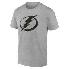 Tampa Bay Lightning Big & Tall Personalized Name & Number Monochrome T-Shirt - Gray T-shirts