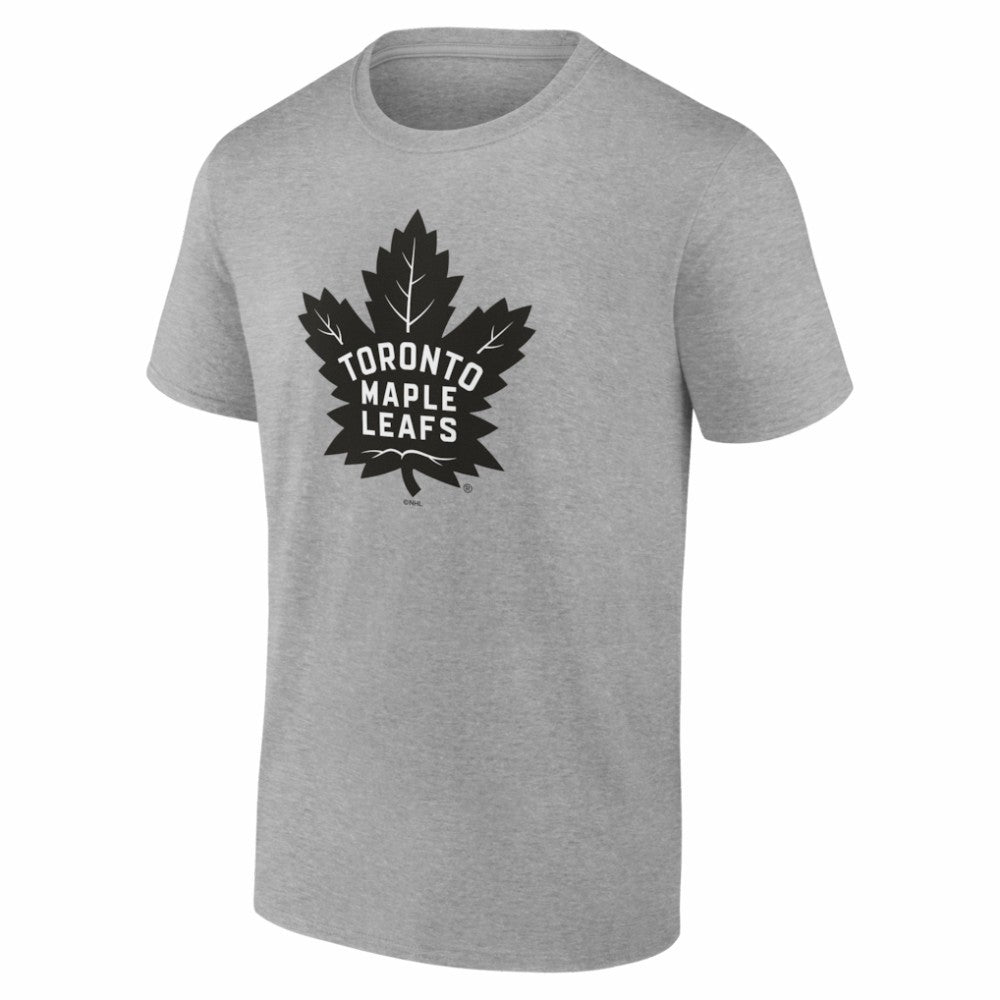 Toronto Maple Leafs Big & Tall Personalized Name & Number Monochrome T-Shirt - Gray T-shirts
