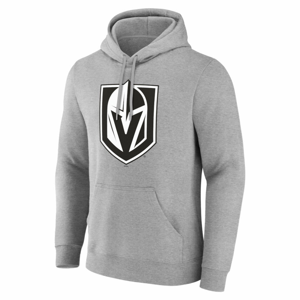Vegas Golden Knights Big & Tall Personalized Name & Number Monochrome Pullover Hoodie - Gray Hoodies
