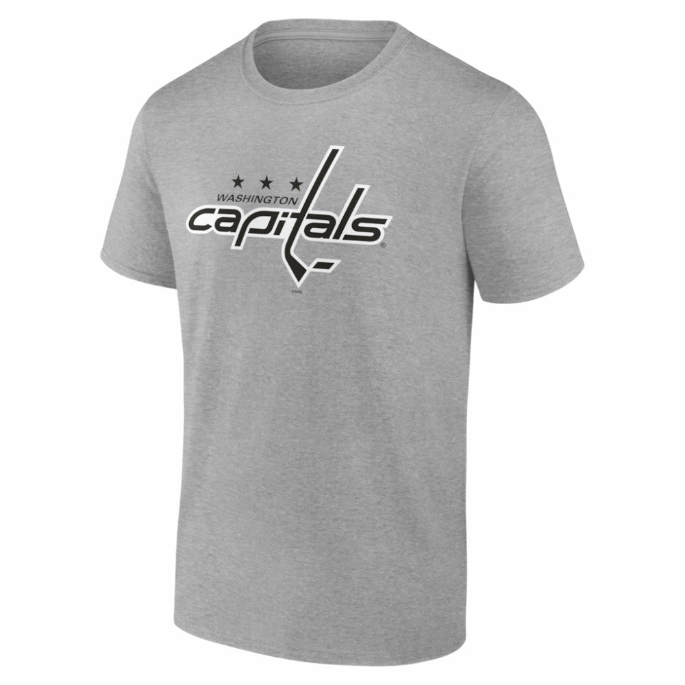 Washington Capitals Big & Tall Personalized Name & Number Monochrome T-Shirt - Gray T-shirts