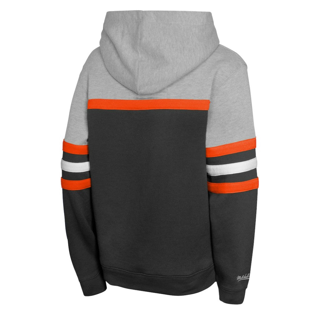 Baltimore Orioles Youth Cooperstown Head Coach Pullover Hoodie Black/Grey