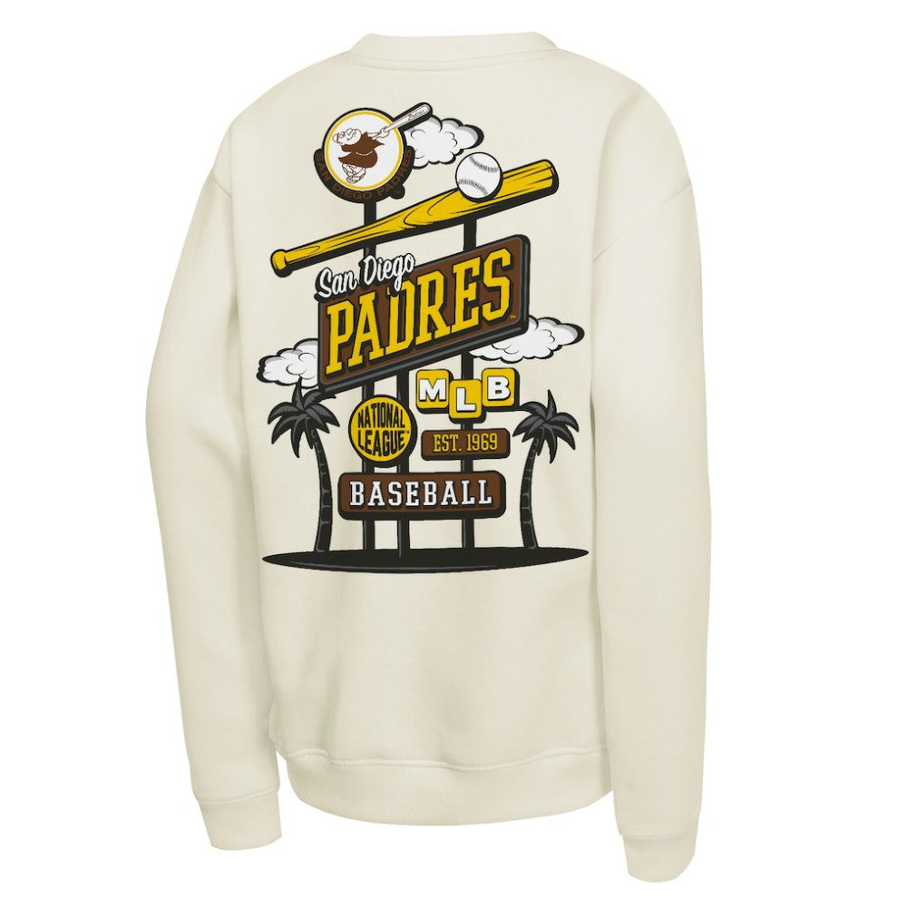 San Diego Padres Youth Retro Billboard Sweatshirt Natural