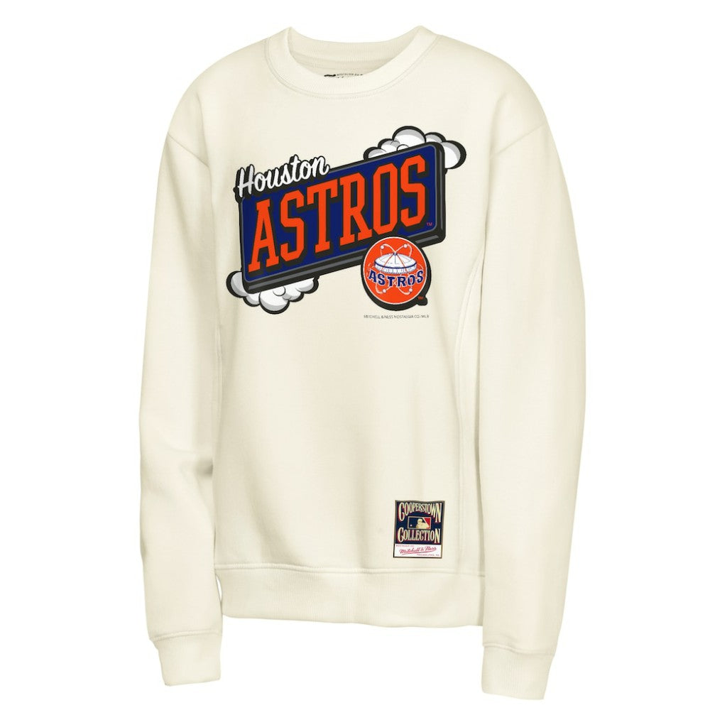 Houston Astros Youth Retro Billboard Sweatshirt Natural