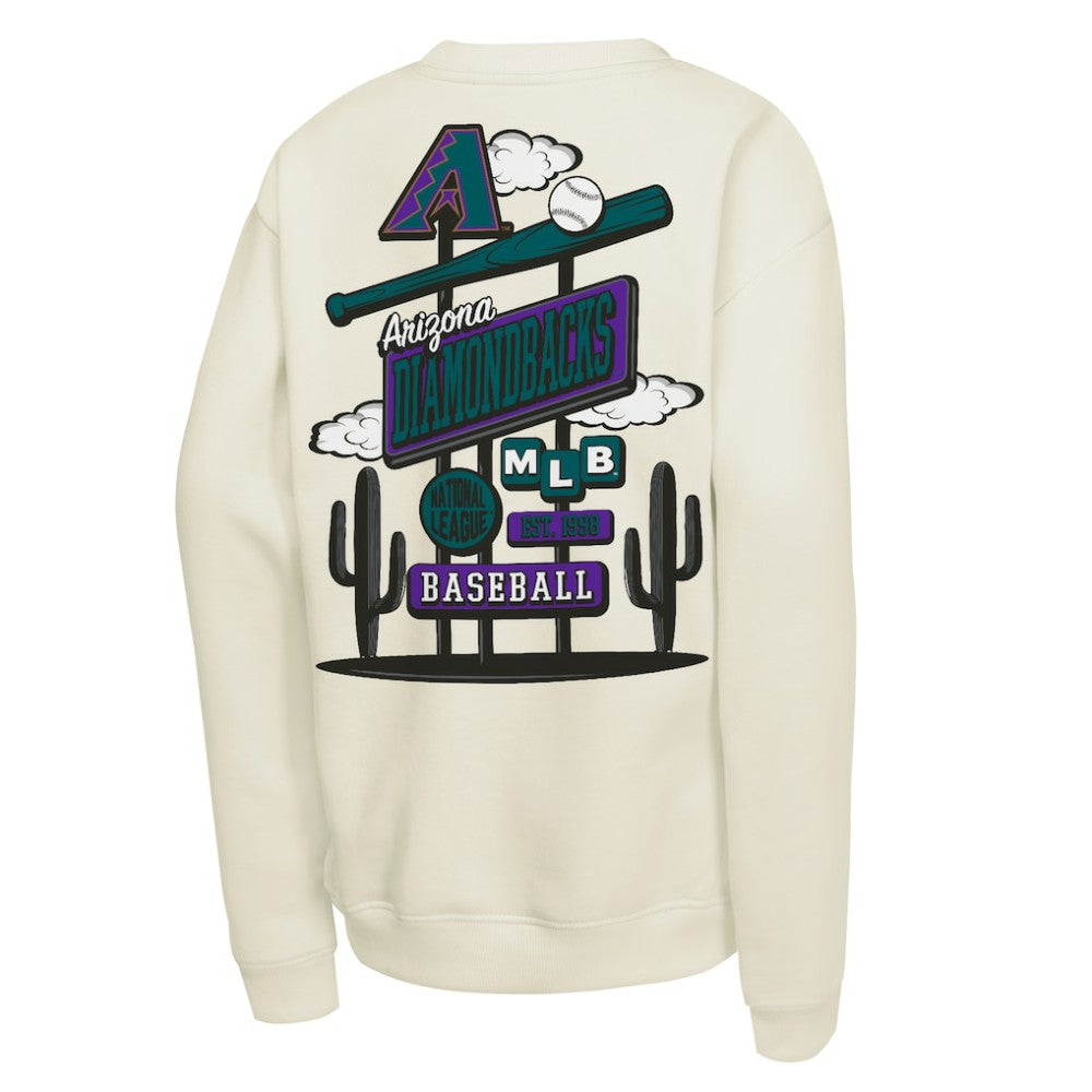 Arizona Diamondbacks Youth Retro Billboard Sweatshirt Natural